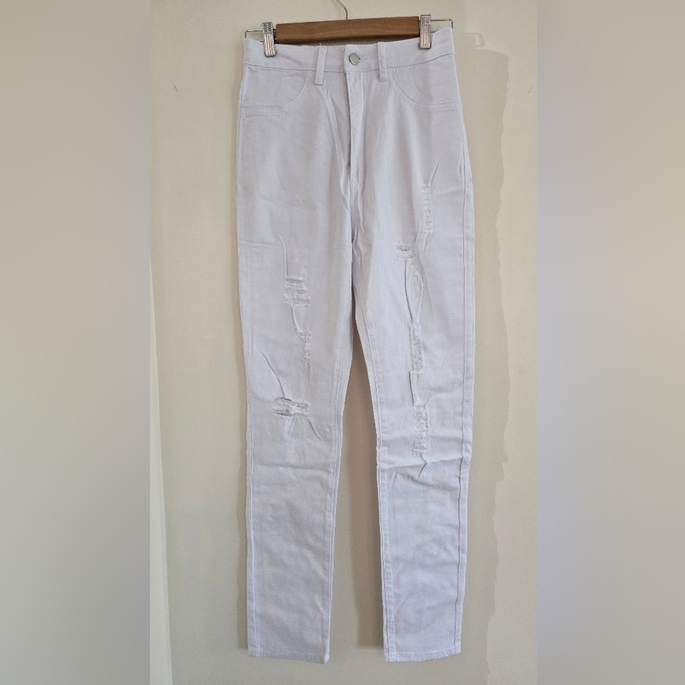 AP Blue by Aphrodite White Jeans